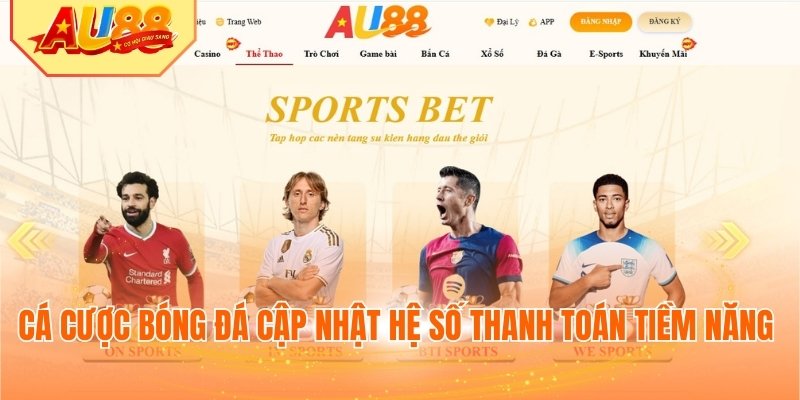 Cá cược bóng đá cập nhật hệ số thanh toán tiềm năng