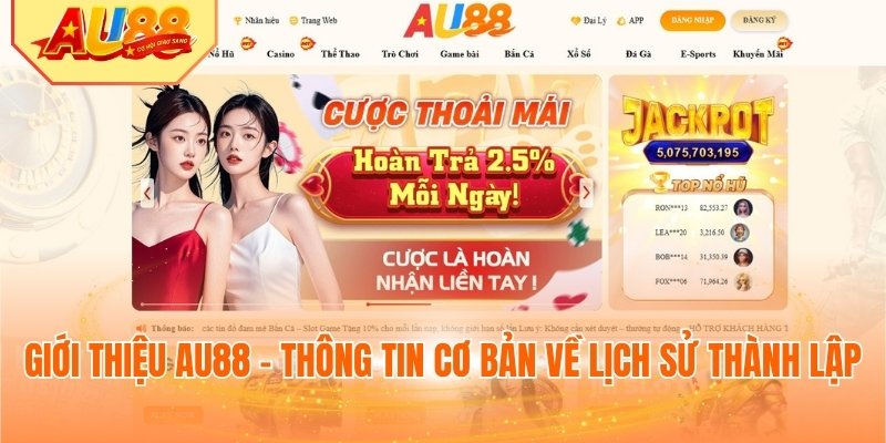 Giới thiệu AU88 - Thông tin cơ bản về lịch sử thành lập