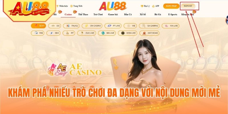 Khám phá nhiều trò chơi đa dạng với nội dung mới mẻ